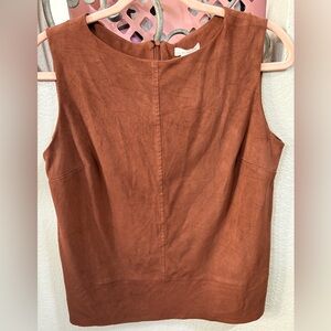 Rust Sleeveless Blouse